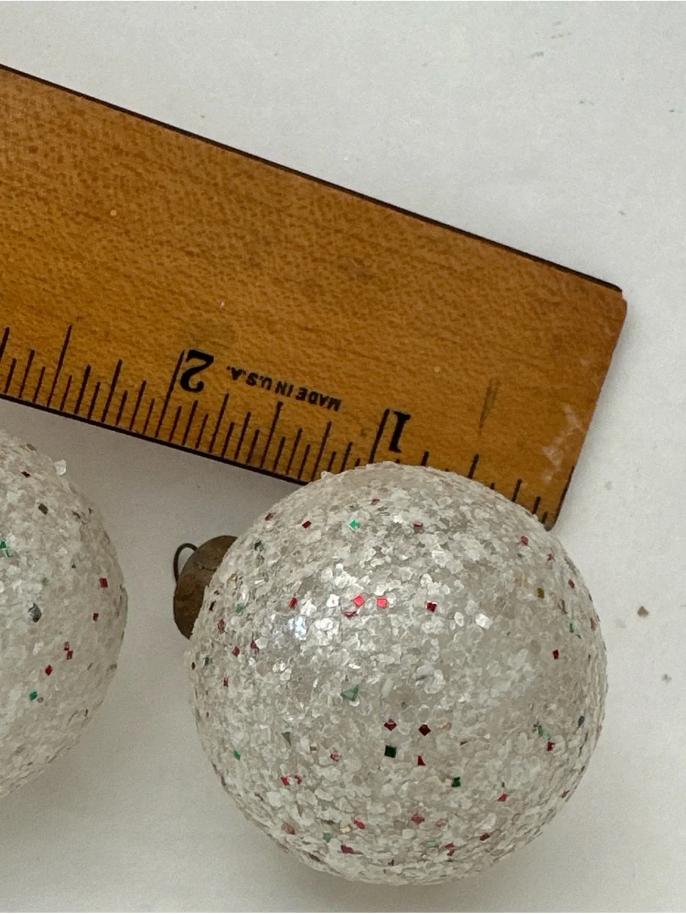 2 VINTAGE SMALL MICA ORNAMENTS 2